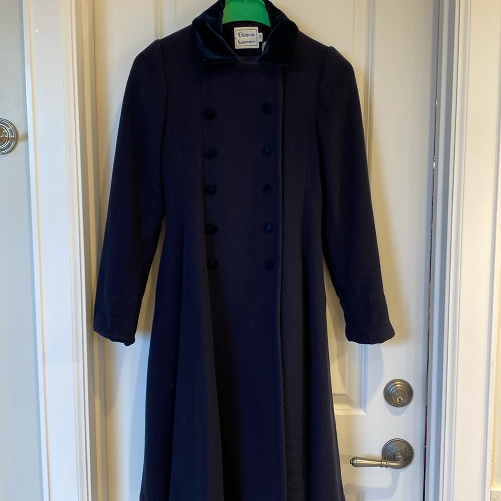 Florence Eiseman Navy Blue Formal Coat
